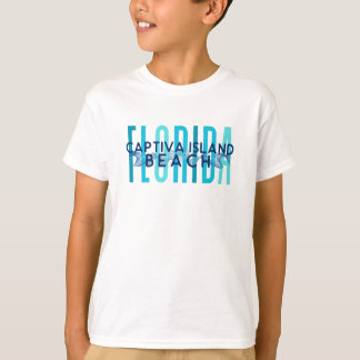 Camiseta Playa de la isla de Captiva Florida (Olas del Océa