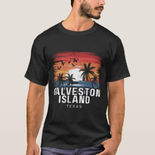 Camiseta Playa de la isla de Galveston Texas Surfing Surfis