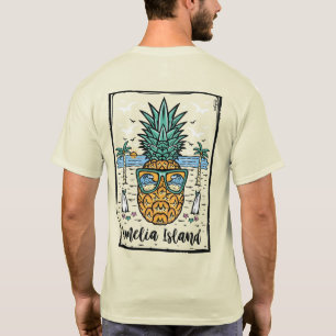 Camiseta Playa de la isla Retro Amelia a ambos lados
