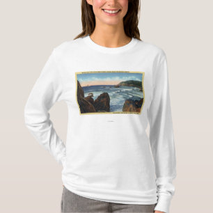 Camiseta Playa de la playa y del cañón, Oregon