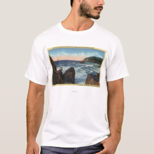 Camiseta Playa de la playa y del cañón, Oregon