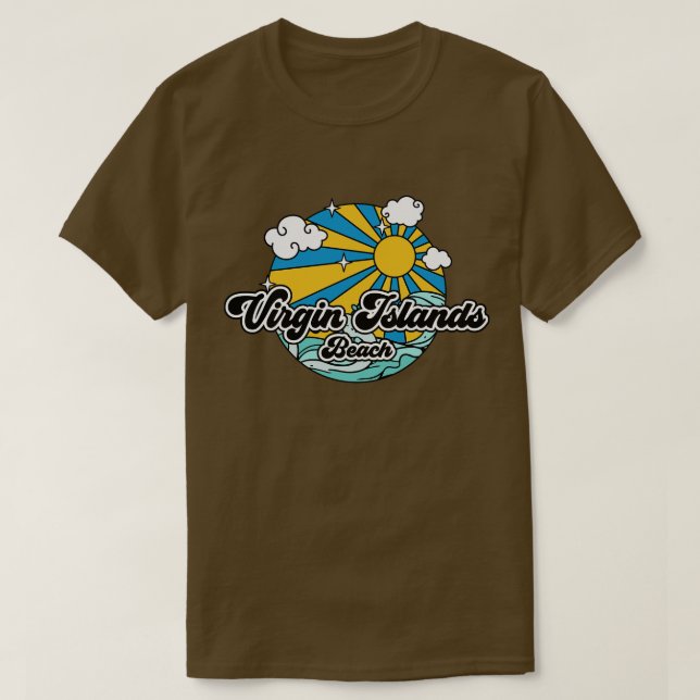 Camiseta Playa de las Islas Vírgenes (Diseño del anverso)