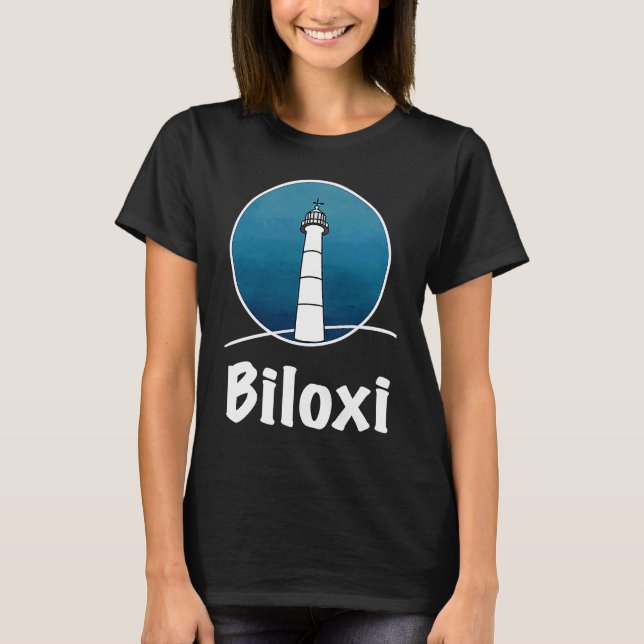 Camiseta Playa de Lighthouse Biloxi (Anverso)