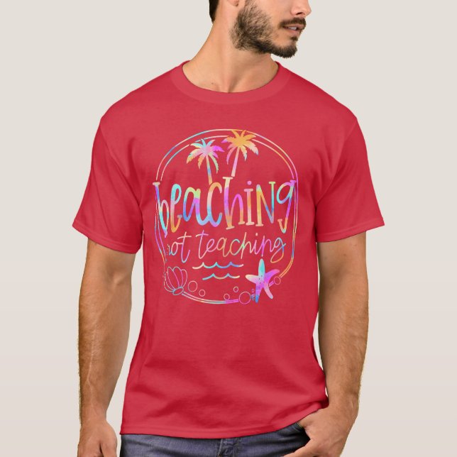 Camiseta Playa de Maestros de Verano, No Enseñando Tejido (Anverso)