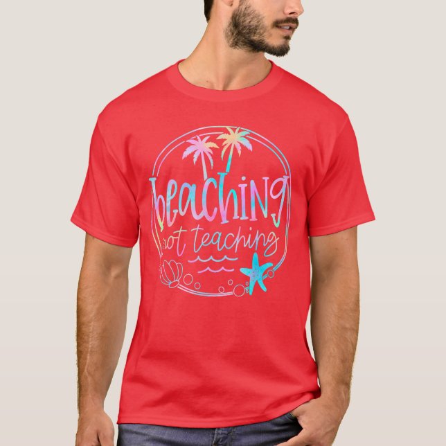 Camiseta Playa de Maestros de Verano, No Enseñando Tejido (Anverso)
