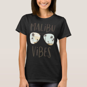 Camiseta Playa de Malibu California Vibes Ocean Sunset Sung