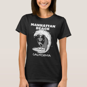 Camiseta PLAYA DE MANHATTAN CALIFORNIA Surf Vintage Retro S