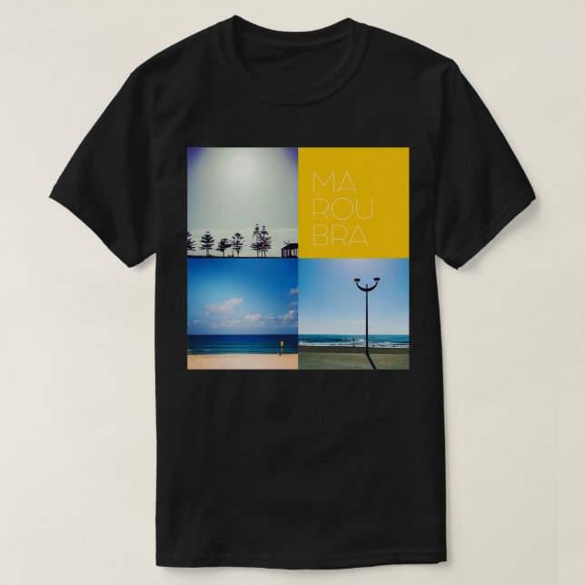 Camiseta Playa de Maroubra (Diseño del anverso)