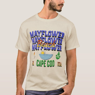 Camiseta Playa de Mayflower, Cape Cod
