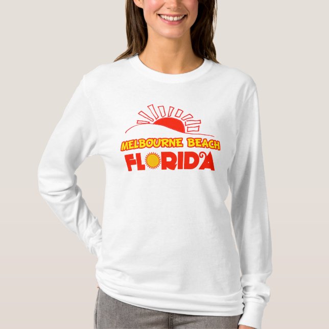 Camiseta Playa de Melbourne, la Florida (Anverso)