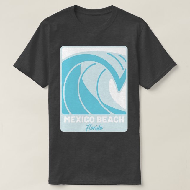 Camiseta Playa de México Florida Océano Atlántico FL Crashi (Diseño del anverso)