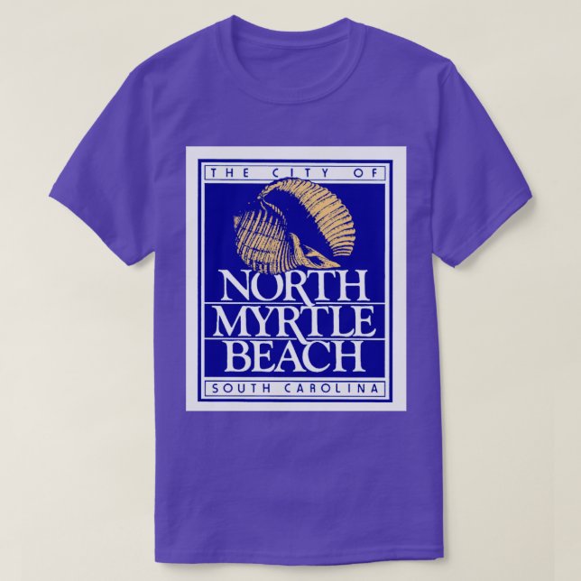 Camiseta playa de myrtle del norte (Diseño del anverso)
