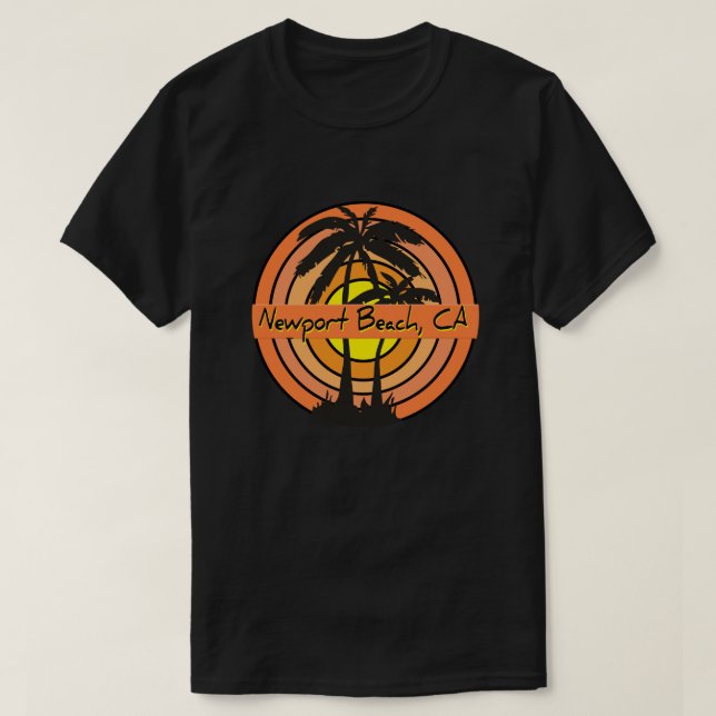 Camiseta Playa de Newport, CA (Diseño del anverso)
