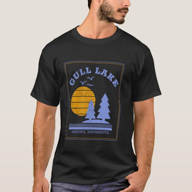 Camiseta Playa de Nisswa en el lago Gull (Anverso)