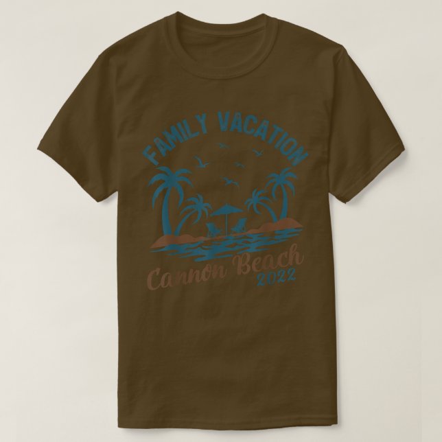 Camiseta Playa de Oregon Cannon, Palm Tree 2022 (Diseño del anverso)