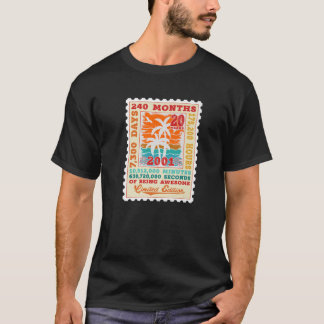 Camiseta Playa de Palm Trees Beach 2001 Estampado Retro 20T