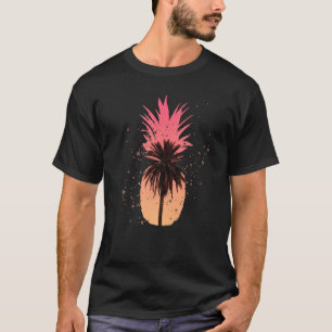 Camiseta Playa de palmeras de césped gráfico Guay Pineapple