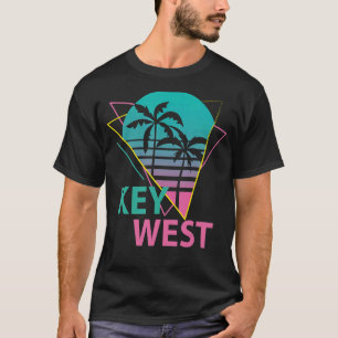 Camiseta Playa de Palmeras Retro de Key West Florida Keys P