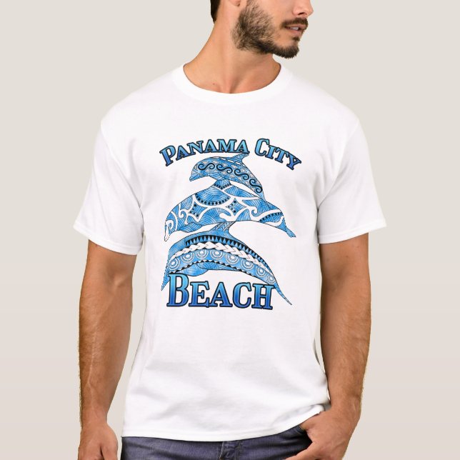 Camiseta Playa de Panamá Florida Vacaciones para delfines t (Anverso)