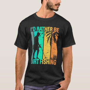 Camiseta Playa de pesca sucia Metalizado que detecta tesoro