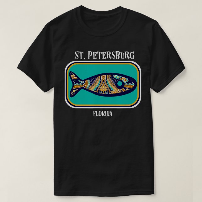 Camiseta Playa de pescados de verano de San Petersburgo (Diseño del anverso)