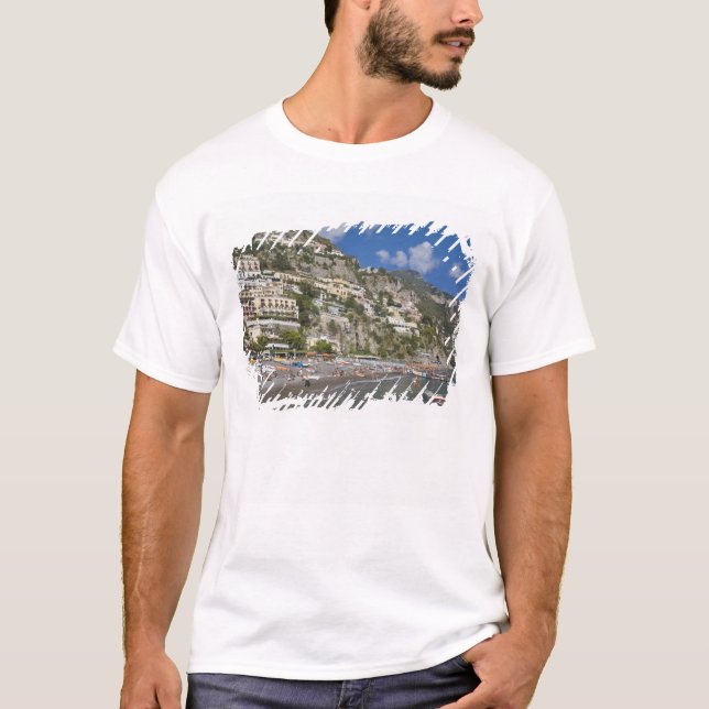 Camiseta Playa de Positano, Campania, Italia (Anverso)