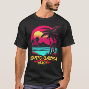 Camiseta Playa de Retrowave Puerto Galera