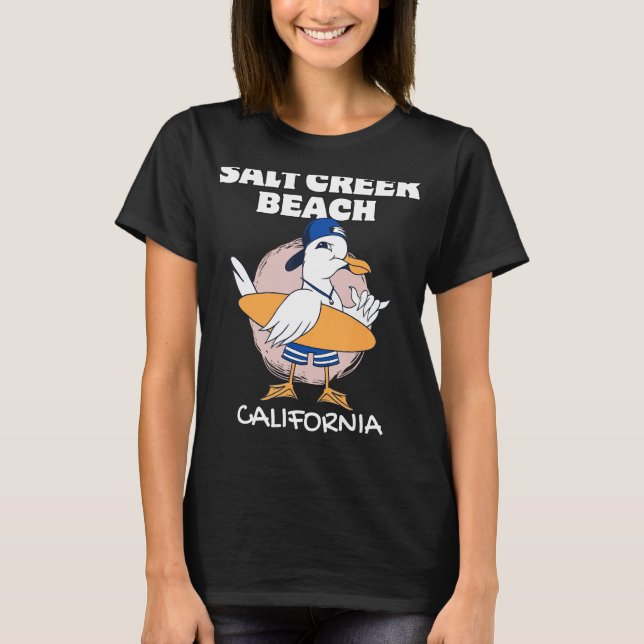 Camiseta PLAYA DE SAL CREEK CALIFORNIA Surfing Retro Wave V (Anverso)