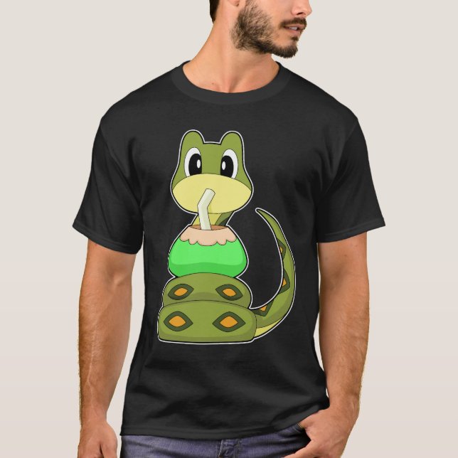 Camiseta Playa de Serpiente Coco Verano (Anverso)
