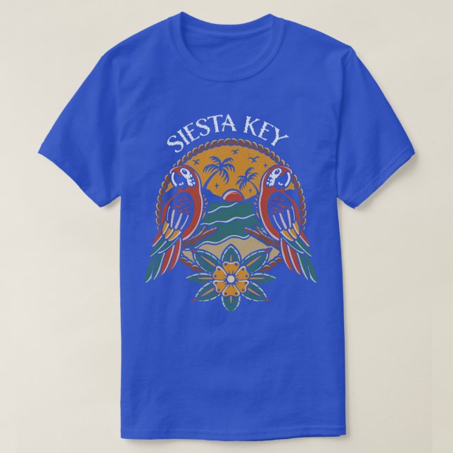 Camiseta Playa de Siesta Key Florida West Coast (Diseño del anverso)