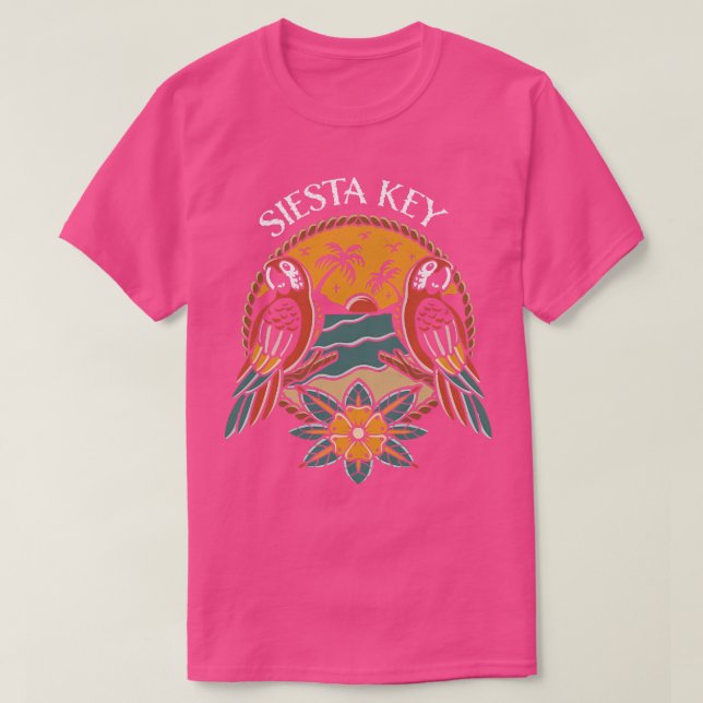 Camiseta Playa de Siesta Key Florida West Coast (Diseño del anverso)