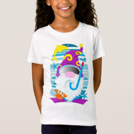 Camiseta Playa de Snorkel Gnome Funny