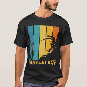 Camiseta Playa de Surf Hanalei Bay Kauai Hawaii