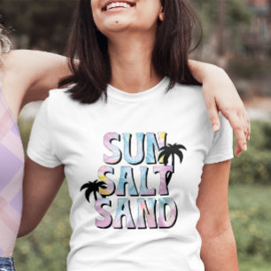 Camiseta Playa de tinte de arena de verano de sal solar