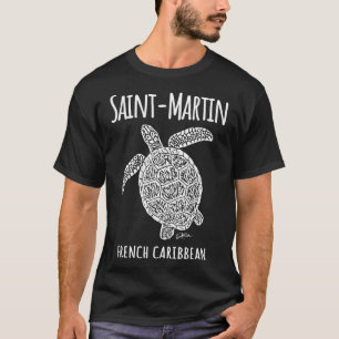 Camiseta Playa de tortugas del Caribe de Saint-France