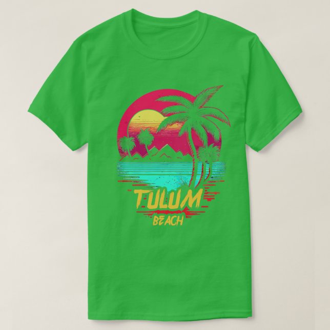 Camiseta Playa de Tulum (Diseño del anverso)
