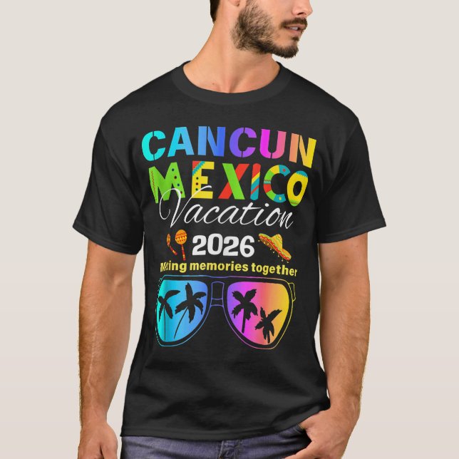 Camiseta Playa de vacaciones de Cancún México (Anverso)