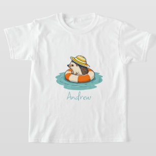 Camiseta Playa de vacaciones de verano de Cute Hedgehog