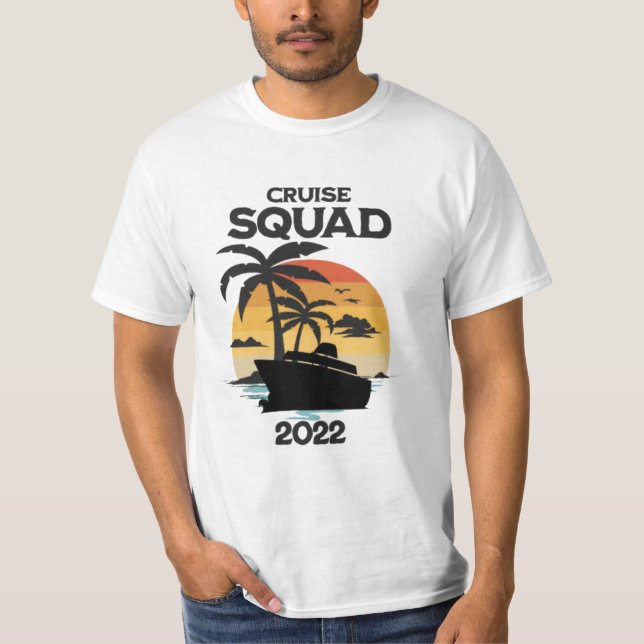 Camiseta Playa de vacaciones familiares de crucero Squad 20 (Anverso)