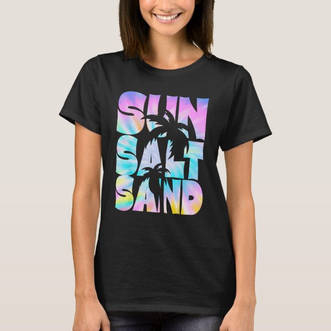 Camiseta Playa de verano de arena de sal solar Palm Tree Be (Anverso)