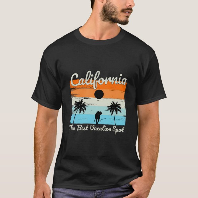 Camiseta Playa de verano de California (Anverso)