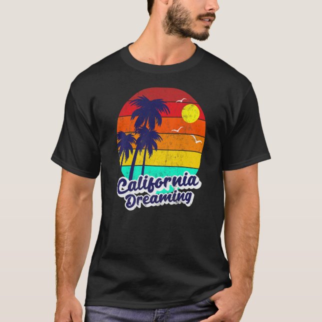 Camiseta Playa de verano de California con problemas (Anverso)