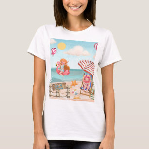 Camiseta Playa de verano divertida con amigos de mamá