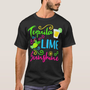 Camiseta Playa de verano divertida para mujeres Tequila Lim