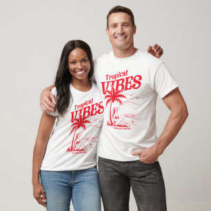 Camiseta Playa de Verano Interminable de Vibes Tropicales