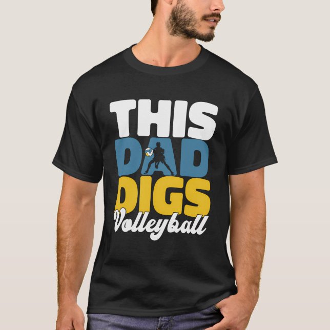 Camiseta Playa de voleibol - Papá voleibol (Anverso)
