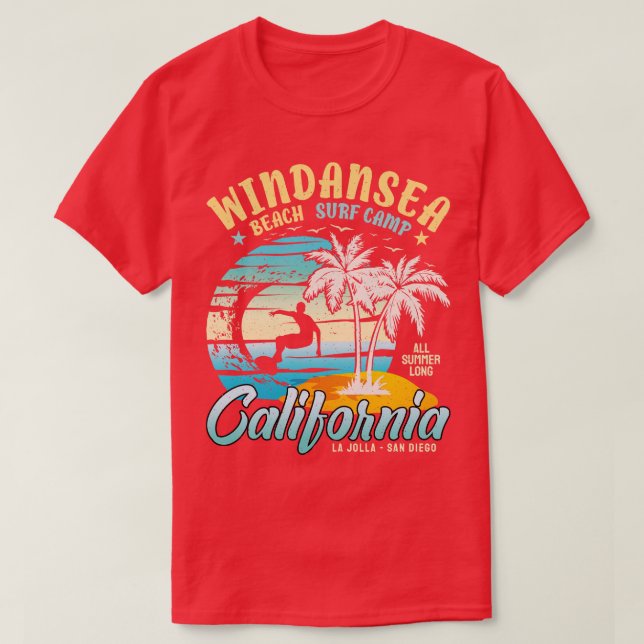 Camiseta Playa de Windansea La Jolla San Diego (Diseño del anverso)