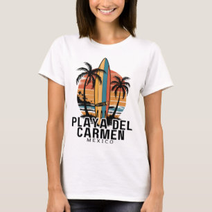 Camiseta Playa Del Carmen México Surfing Surfista _1