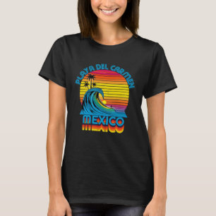 Camiseta Playa Del Carmen Retro Surf & Beach Souv