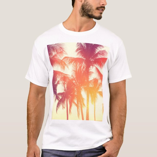 Camiseta Playa del Coco: Calor tropical vintage. (Anverso)
